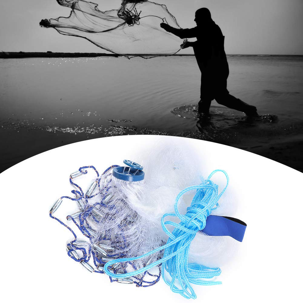 10ft radius cast net for saltwater fishing