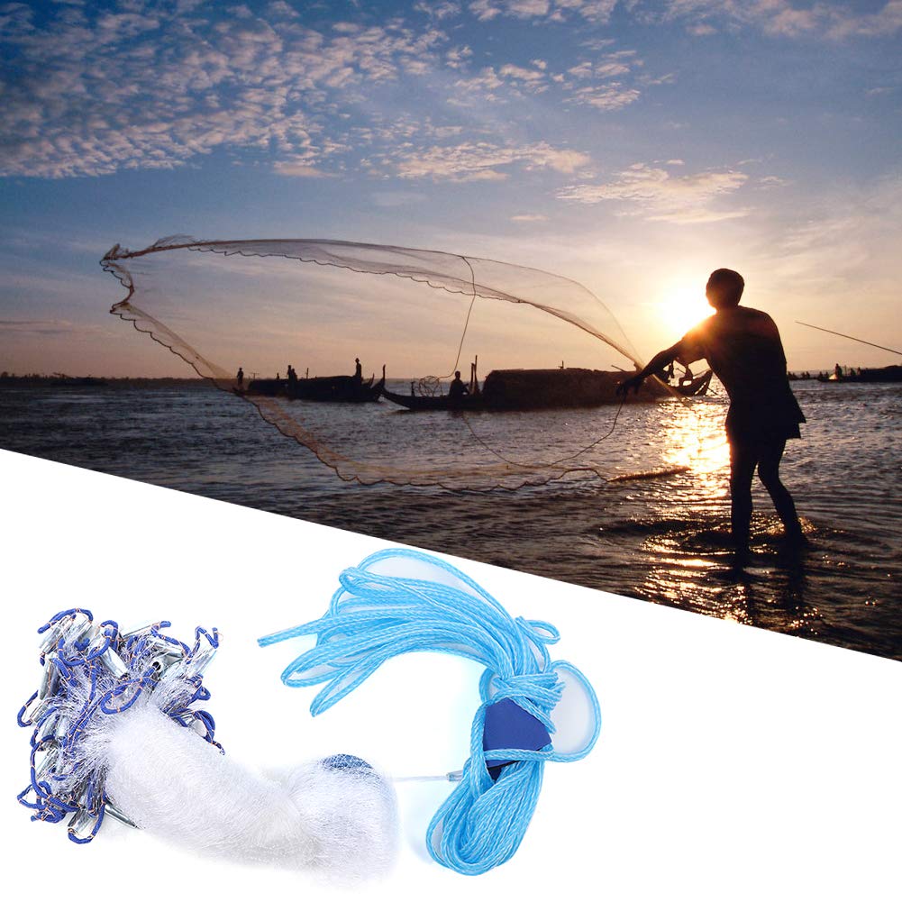 Hand-thrown cast net with cord bracelet
