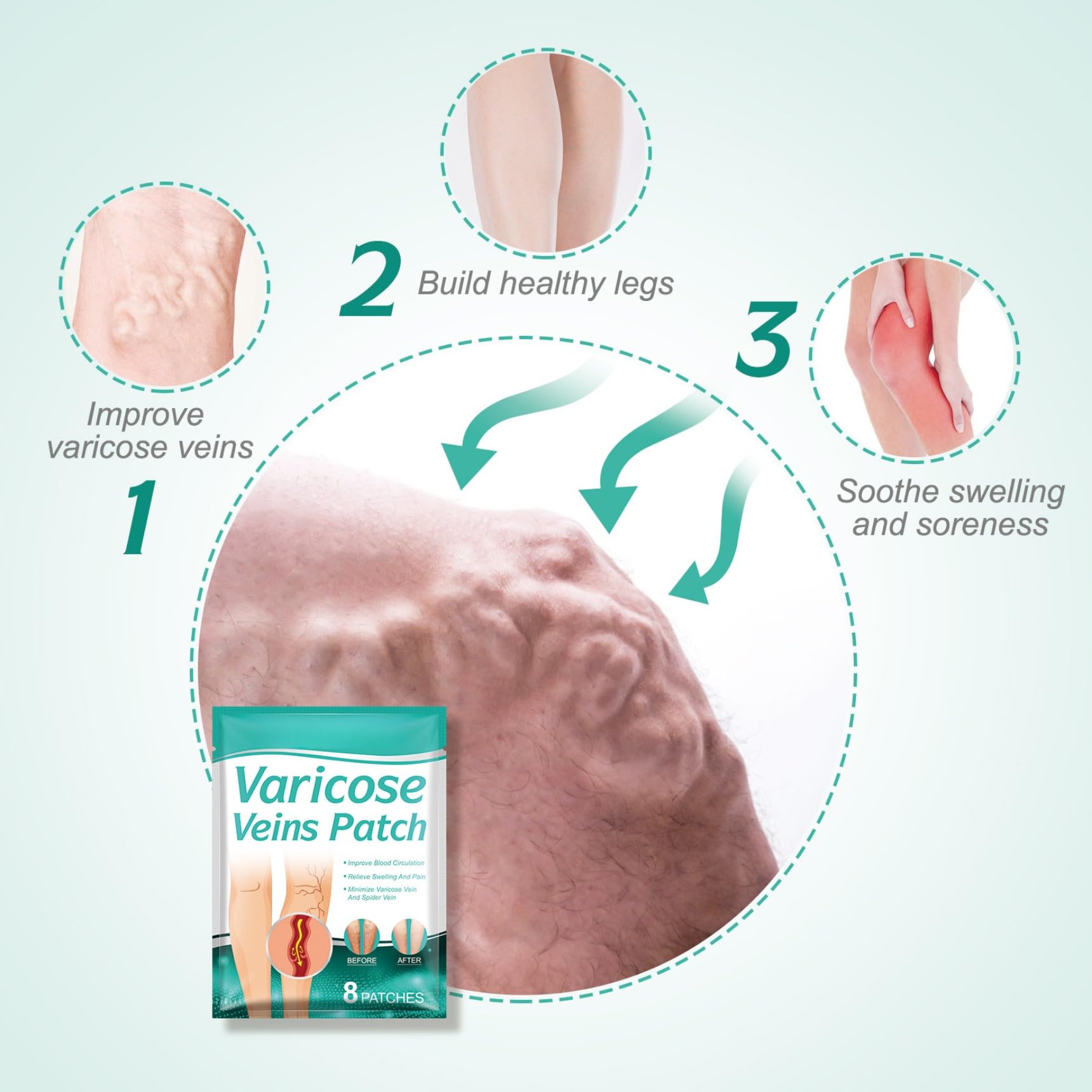 Castrap adhesive-strong-hold patch stays put during activity.