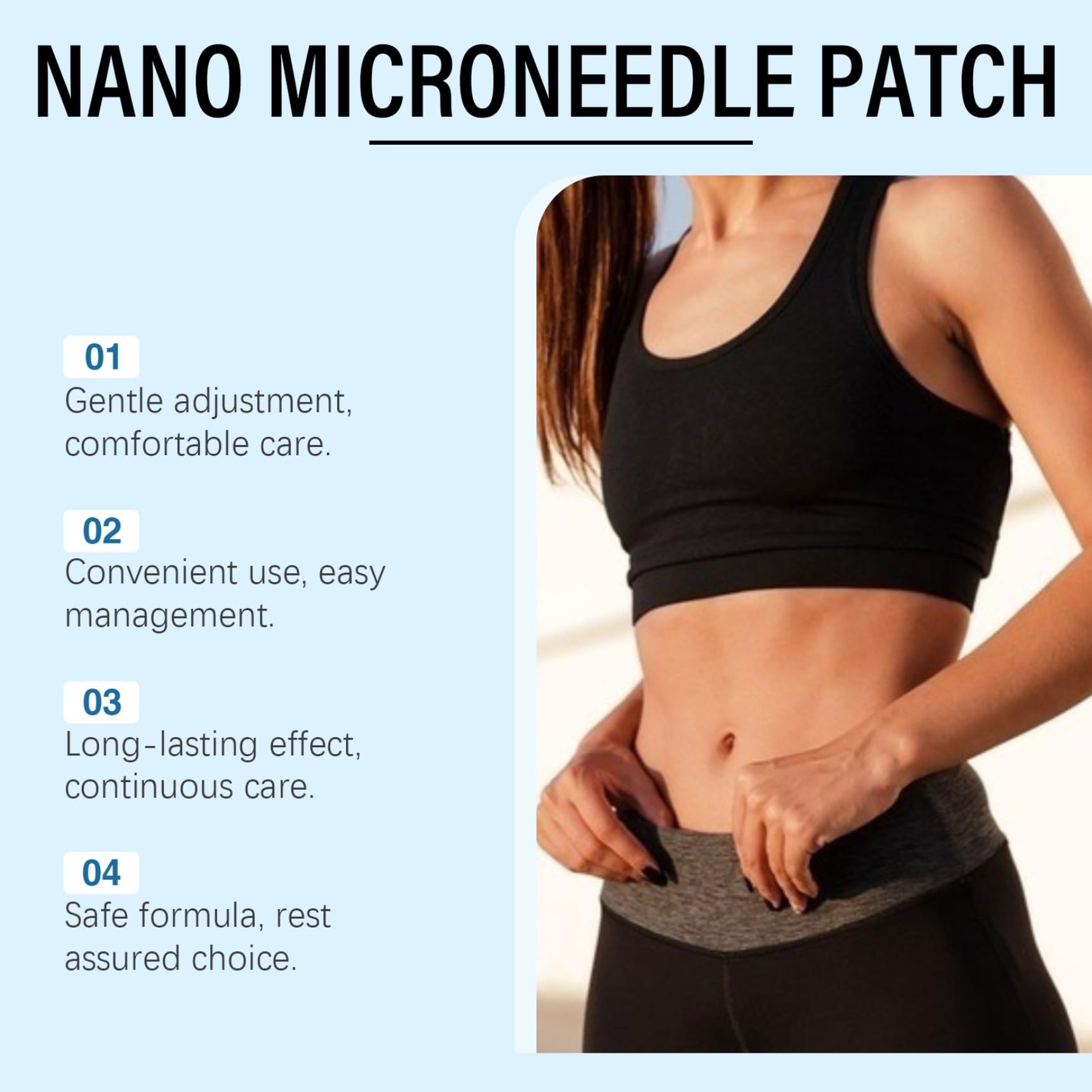 Castrap Body Care Patch breathable fabric minimizes irritation for sensitive skin