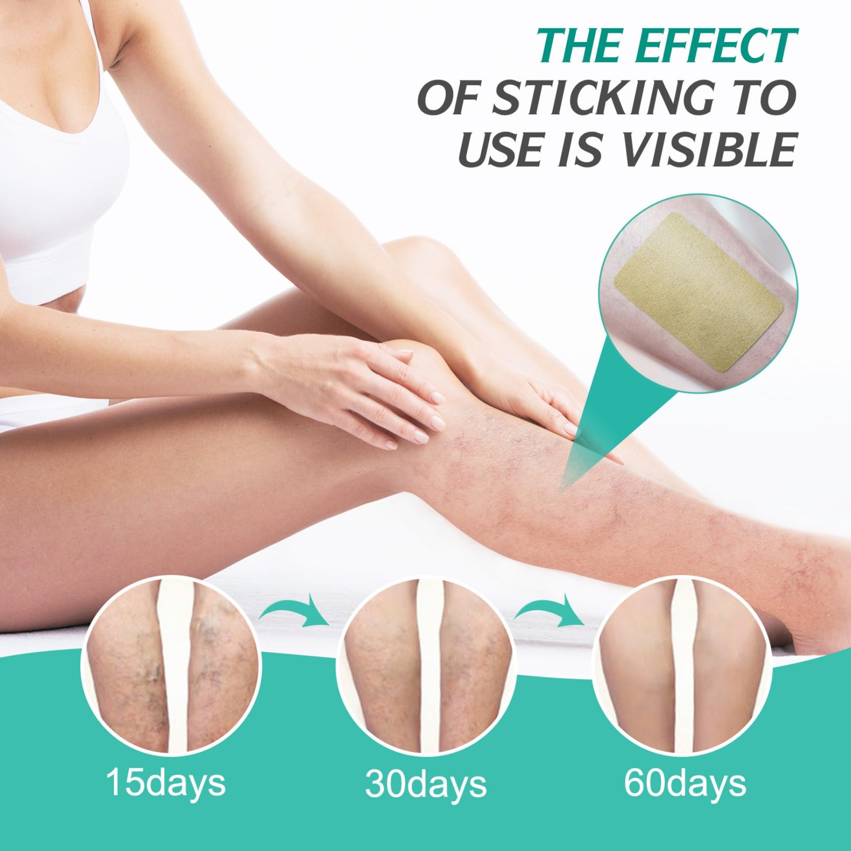 Castrap knee-support patch provides gentle compression during movement.