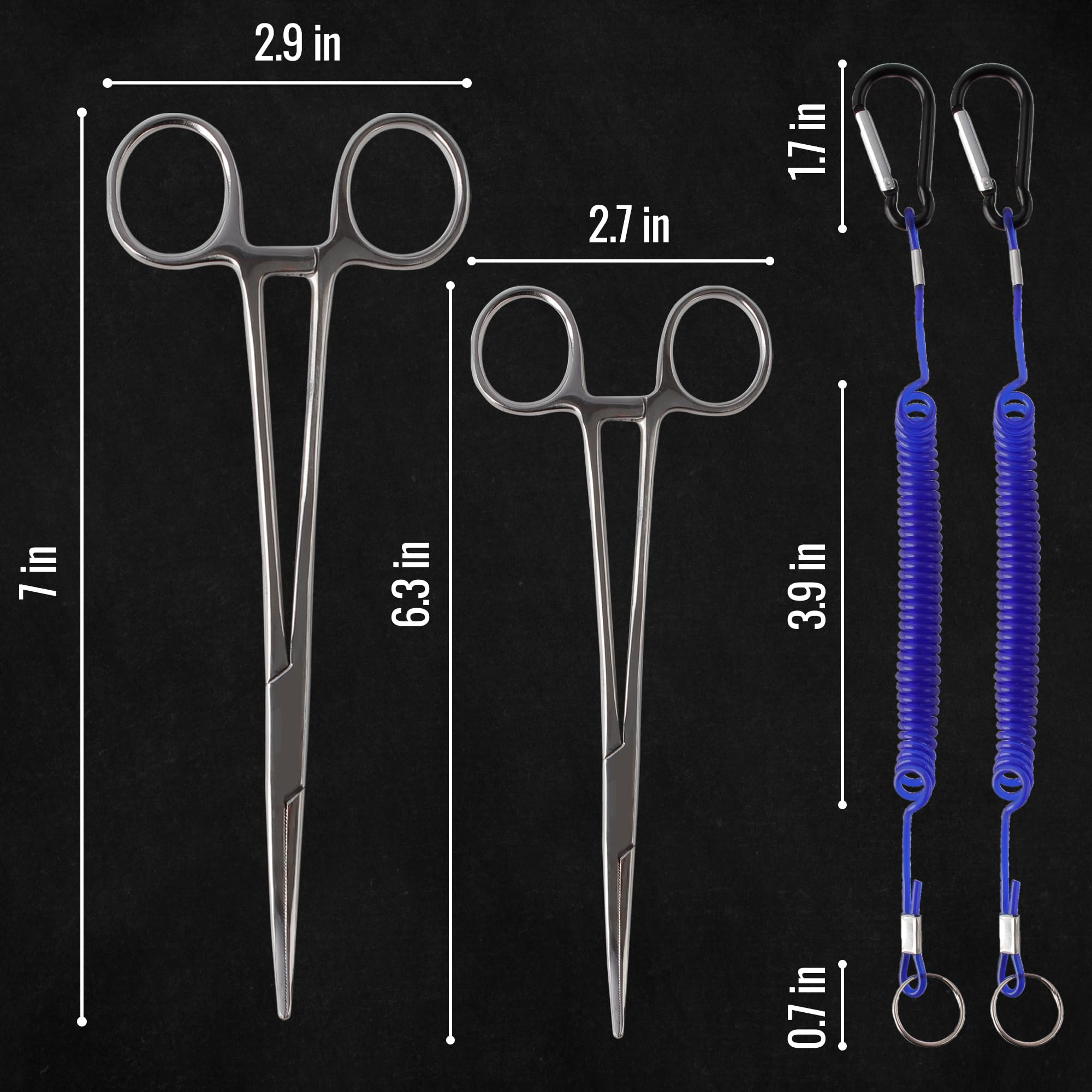 CASTSTRIKE anti-loss coiled lanyard for secure tool retention
