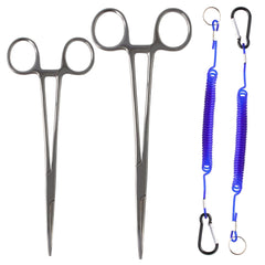 CASTSTRIKE all-in-one fishing tool kit with forceps, scissors, reel and lanyard