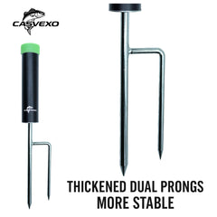 Rod holder tube supports standard fishing rods up to 1.25 inches