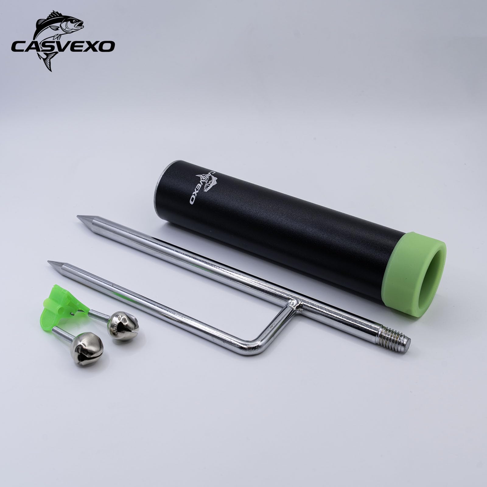 Tool-free push-and-twist setup on CASVEXO fishing pole holder