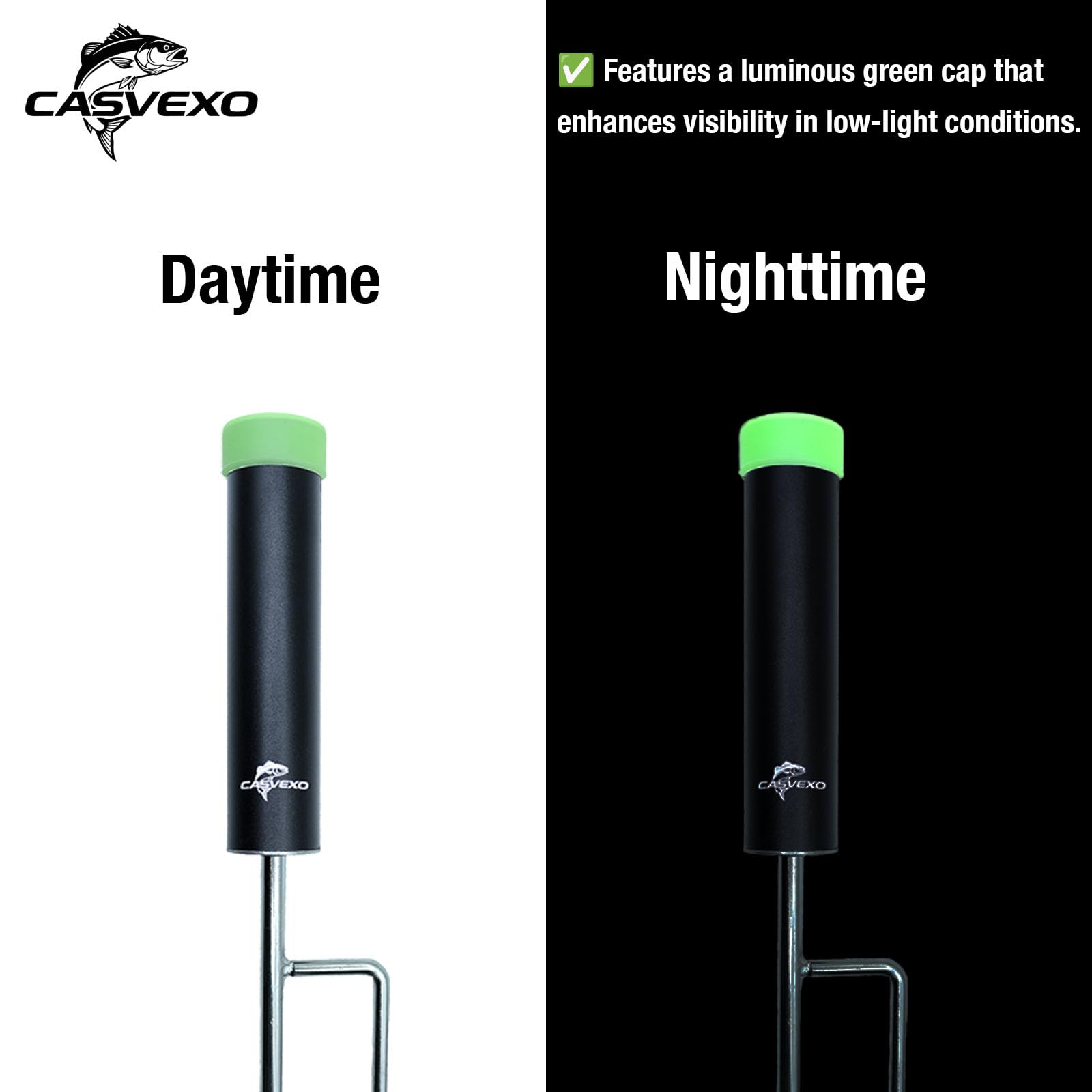 Rod holders with included alarm bells for alerting bites