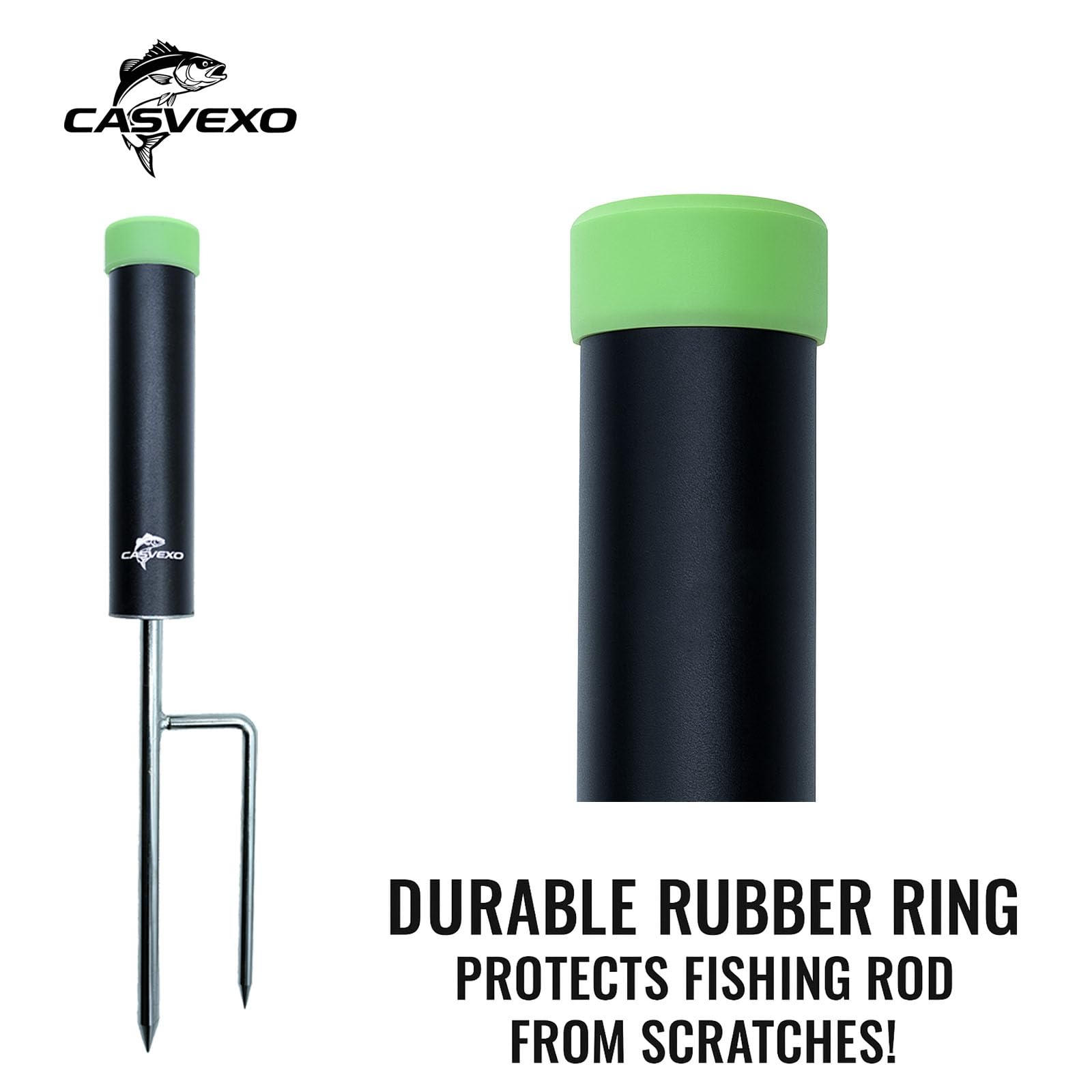 Alarm bells included with CASVEXO fishing pole holder set