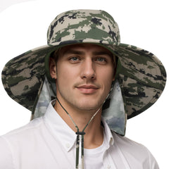 Catalonia Sun Hat for Men - front view with wide 4-inch brim