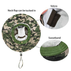 Neck flap cover extended for neck sun protection