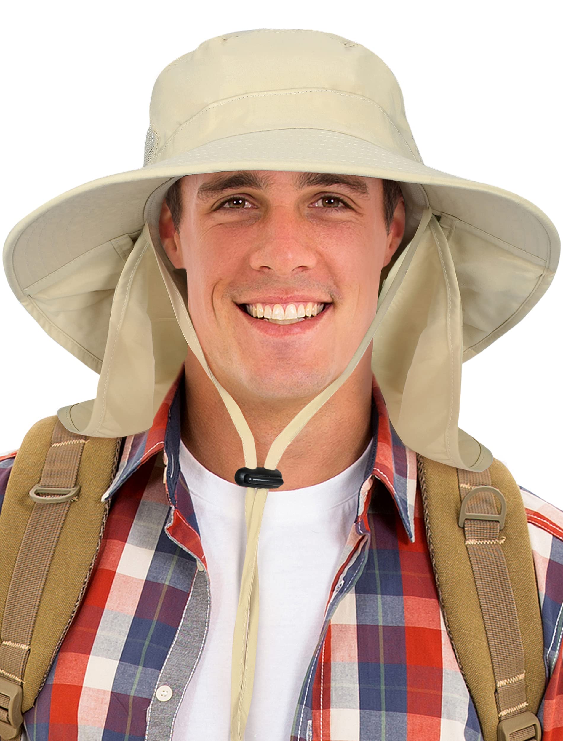 Two side mesh panels for breathable comfort