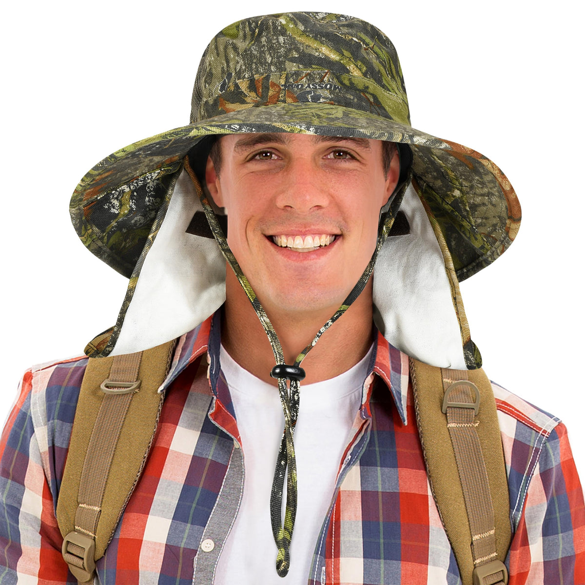 Front view of Catalonia Sun Hat for Men with wide brim