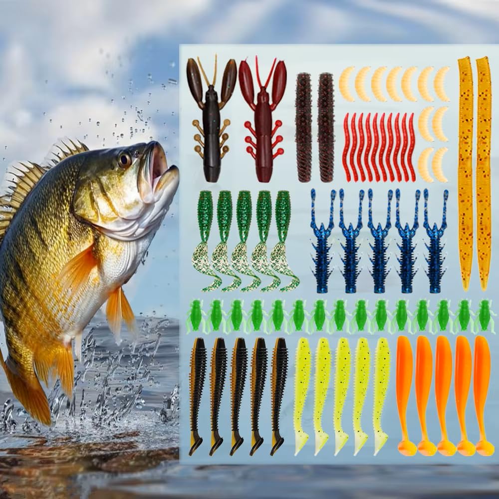 CATCHRO lures and soft baits attract bass, trout, and panfish.