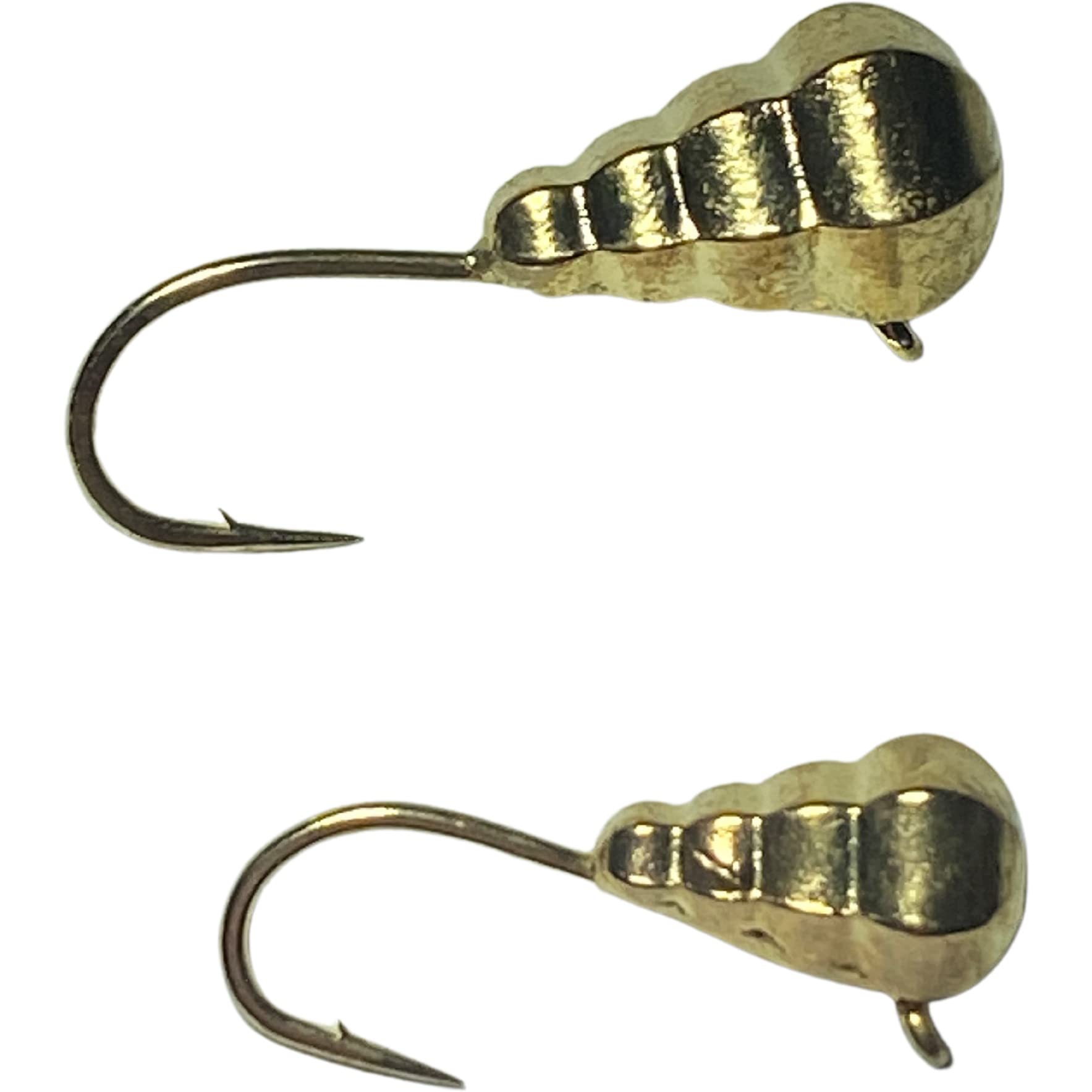 Gold caterpillar ice jig 4mm with #14 hook