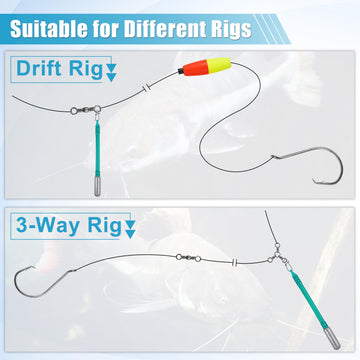360-degree rotating stainless snap swivel on dragging weight