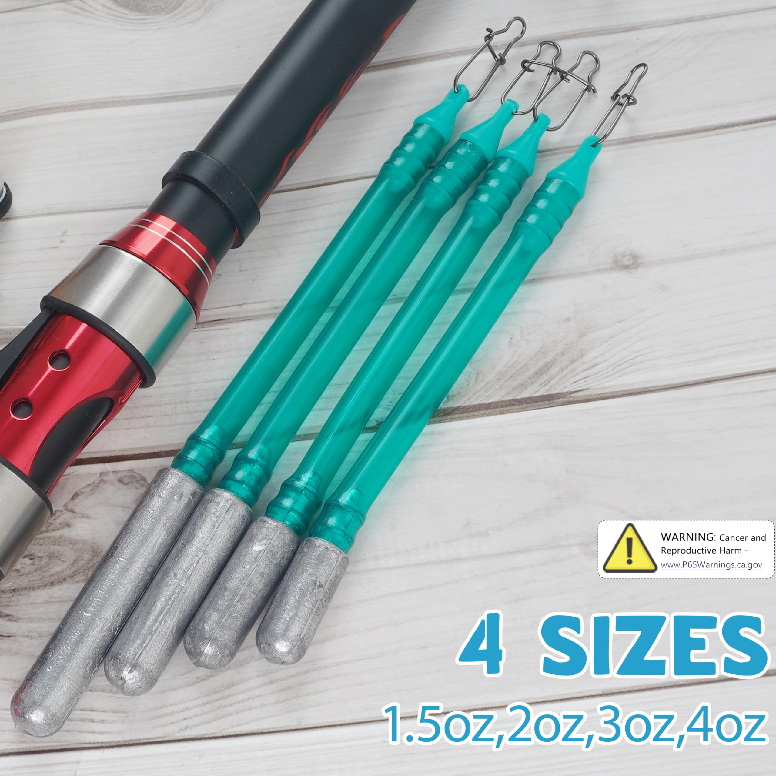 Eight-image set showing four 4oz dragging weights kit