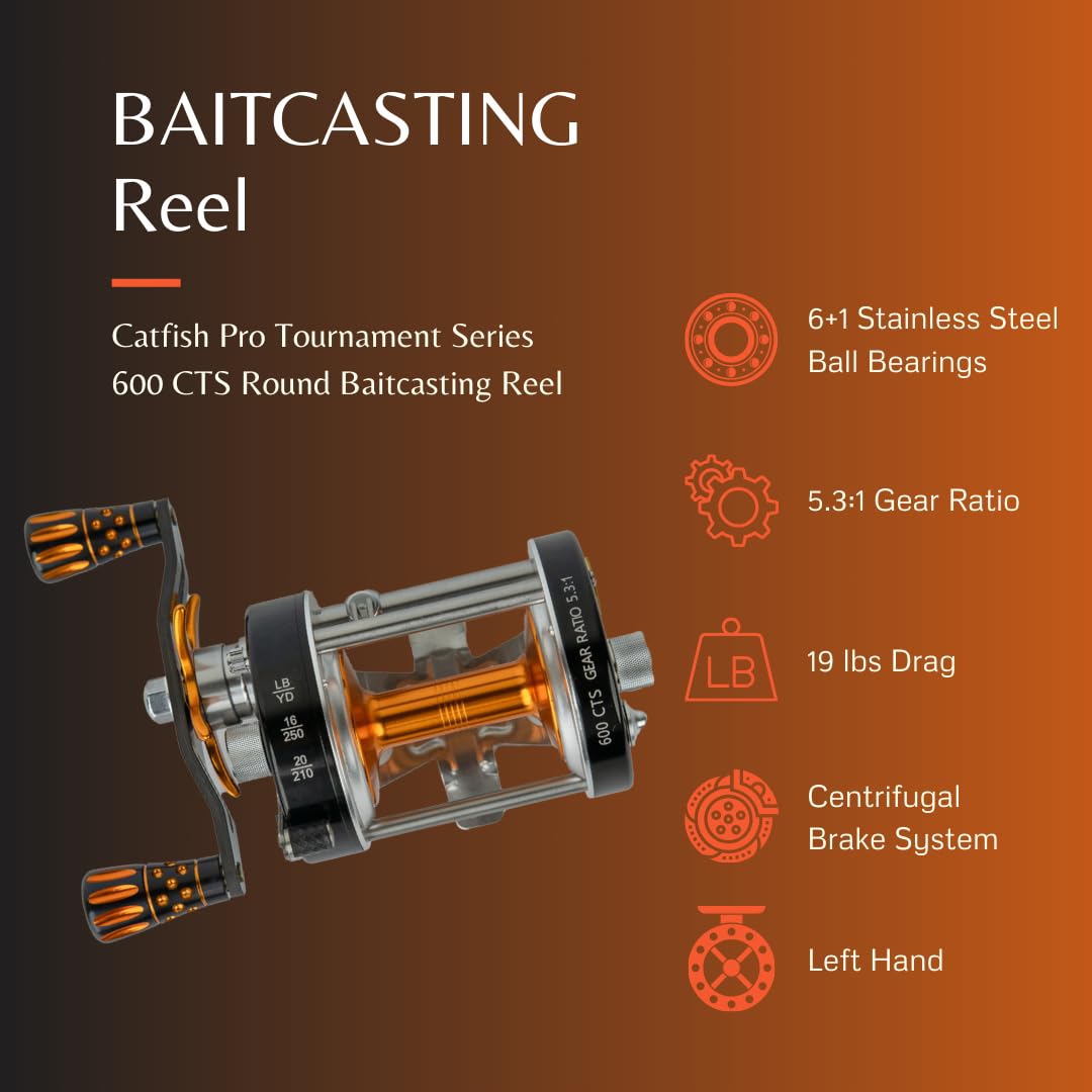 Catfish Pro 600CTS in action, showing big catfish angling potential