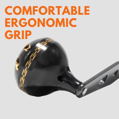 Catfish Pro aluminum round knob close-up shows smooth grip surface.