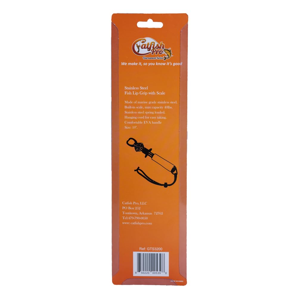 Catfish Pro lip gripper built-in scale up to 40 lbs