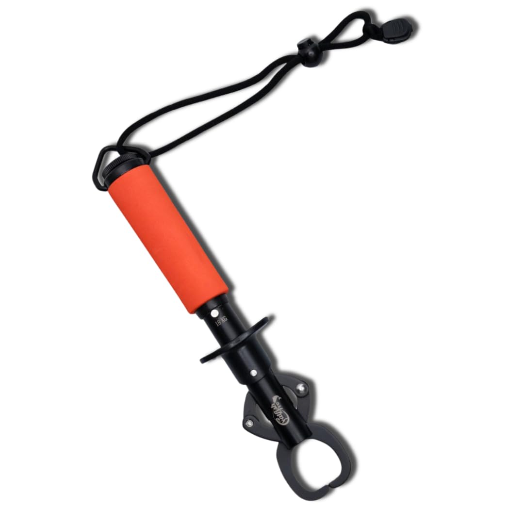 Catfish Pro Tournament Series stainless steel fish lip gripper with built-in 40 lb scale