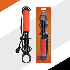 One-handed operation lip gripper featuring a cushioned EVA handle