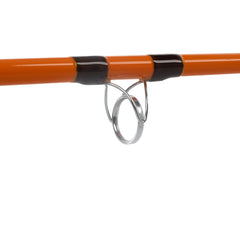 Catfish Pro glow-tip spinning rod glows at night for precise bites.
