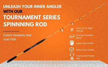 Catfish Pro spinning rod suited for catfish, bass, pike, and more.
