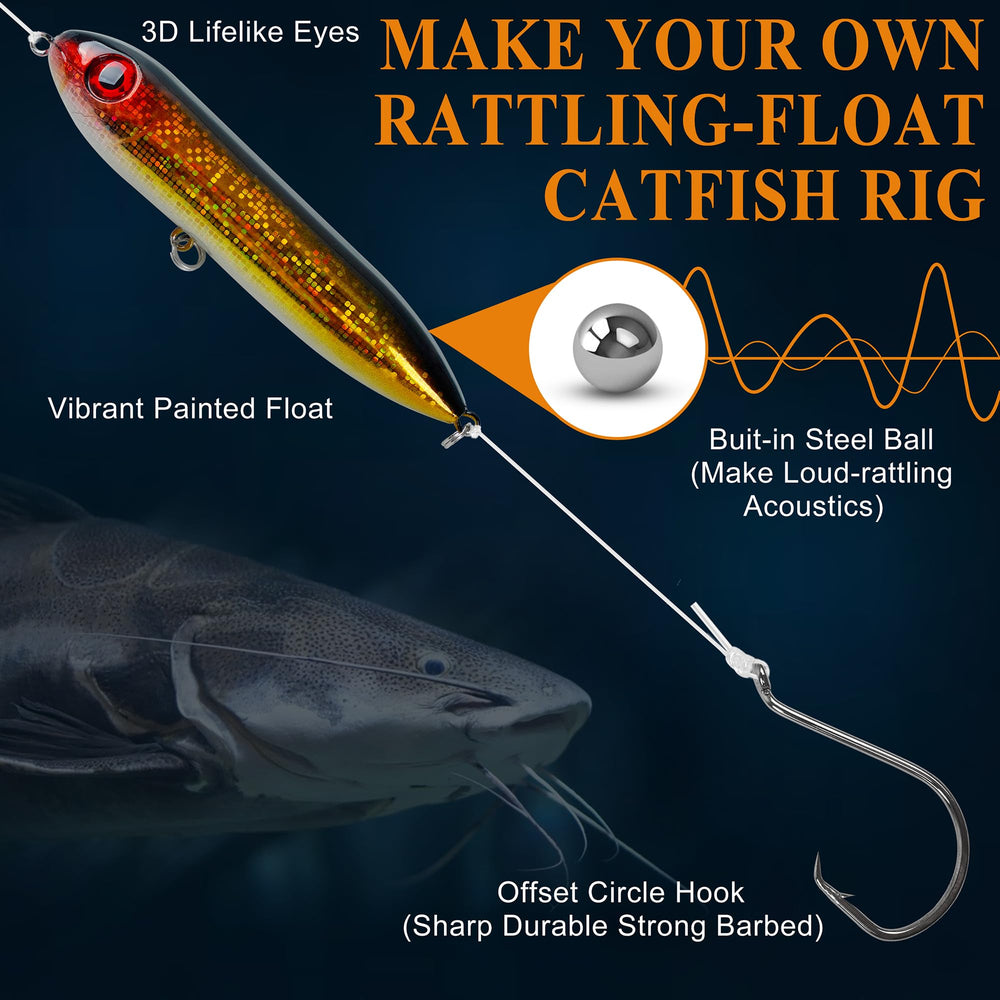 Peg floats and bobbers with rig lines