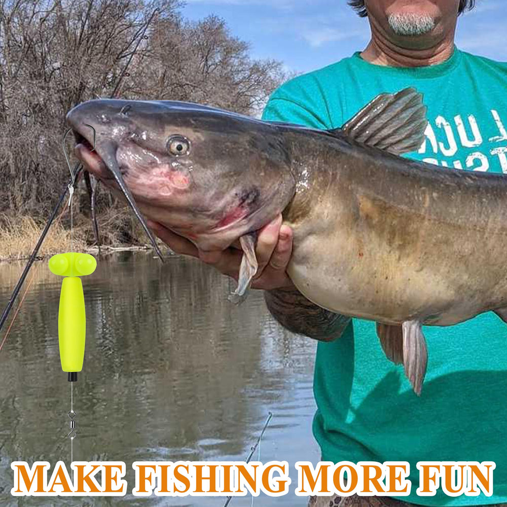 Complete catfish rig kit with tackle items