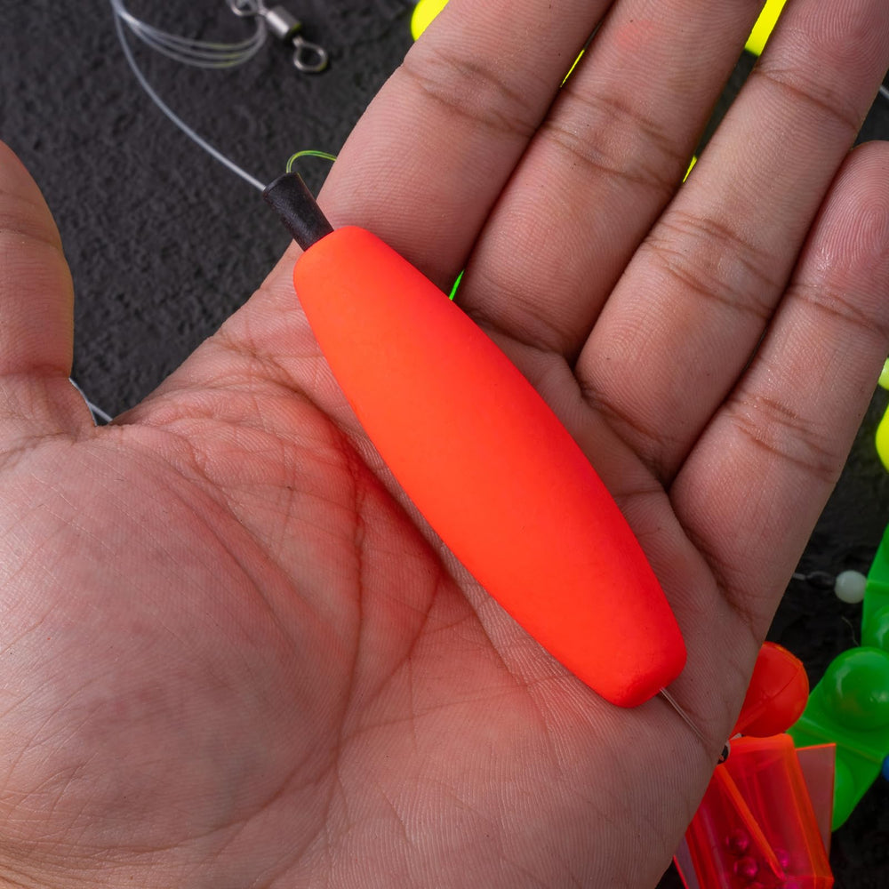 Rigs adjustable position in water with stoppers