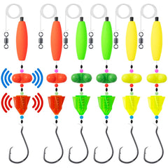 Catfish fishing rig with rotating rattles