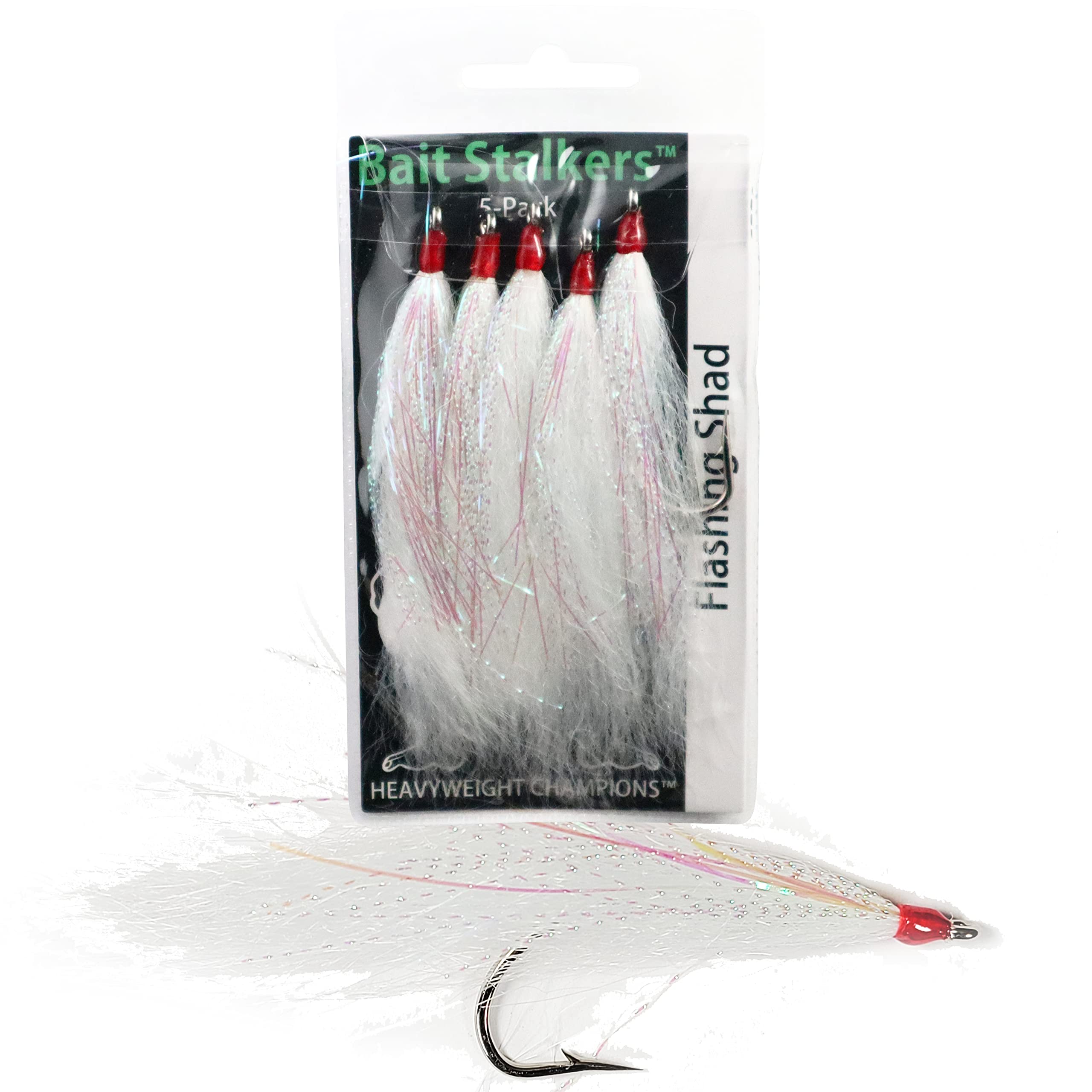 Catfish Sumo Bait Stalkers flashing shad on rig increases strike odds for catfish.