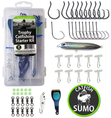 Catfish Sumo complete kit storage box keeps gear organized for quick setup.