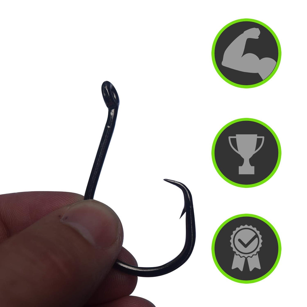 Catfish Sumo forged steel hook close-up showing durability and edge.