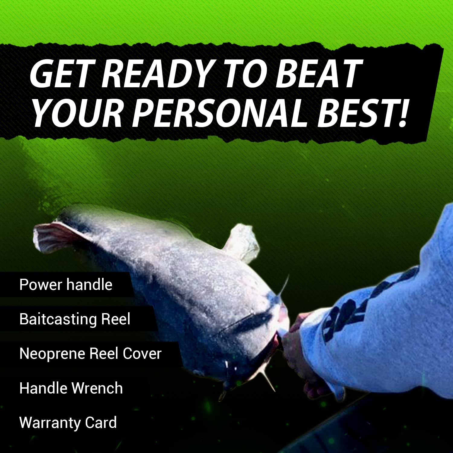 Catfish Sumo Heavyweight Champions reel carbon drag provides strong stopping power.