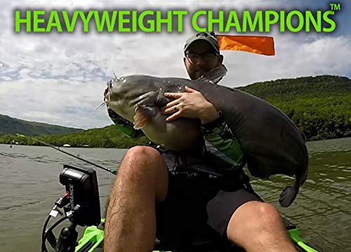 Catfish Sumo Heavyweight Champions reel power handle and neoprene cover shield gear.