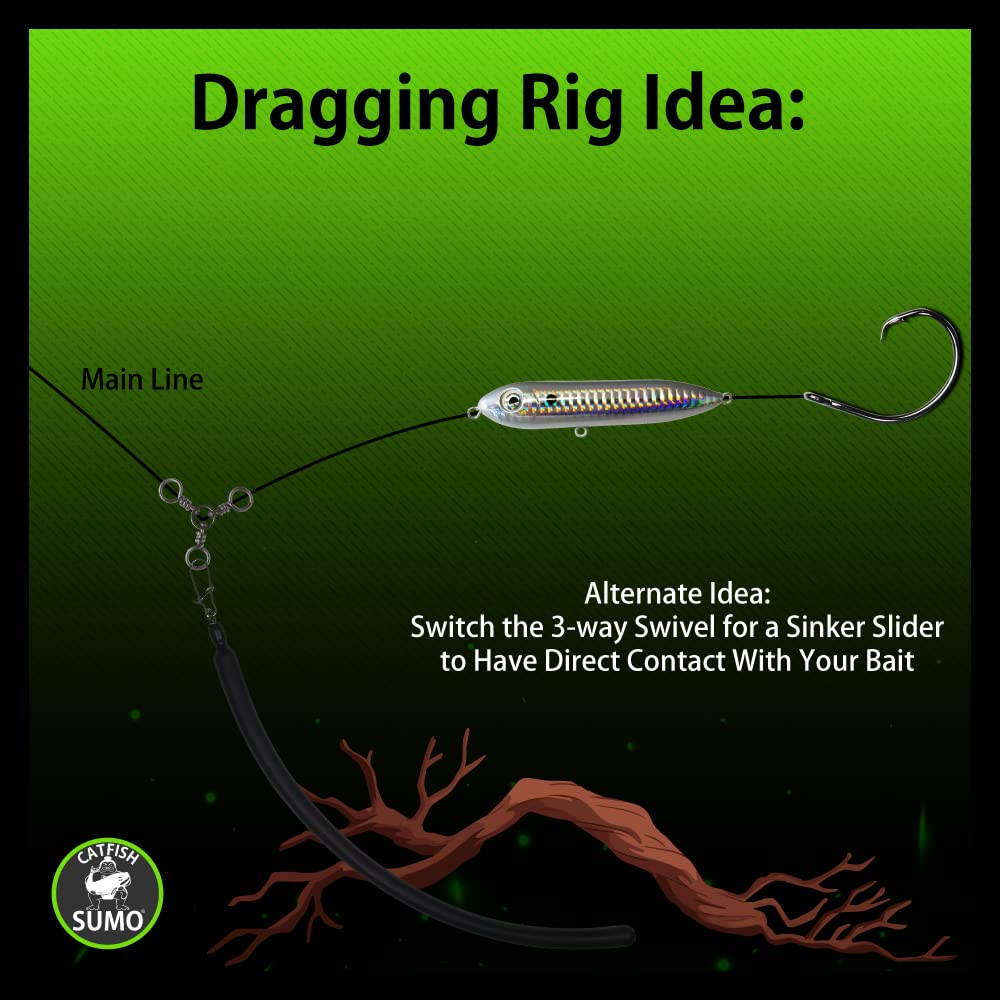 Catfish Sumo Top Loop and removable snap for versatile rig setup