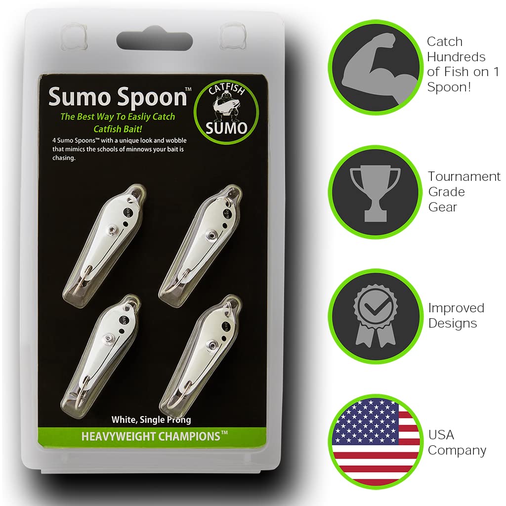 Catfish Sumo Sumo Spoon pink ready for casting and fishing.