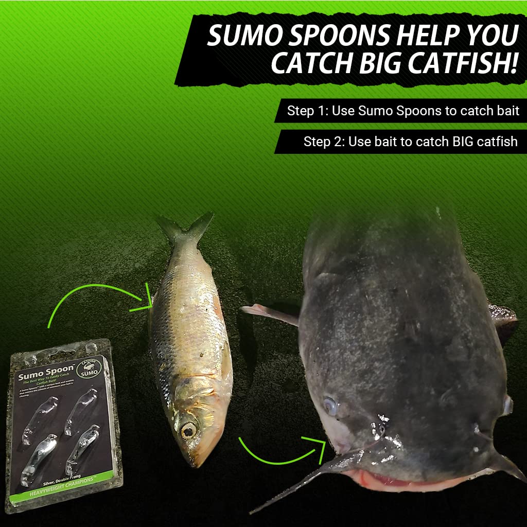 Catfish Sumo Sumo Spoon one-five-eighths-inch size ready for casting