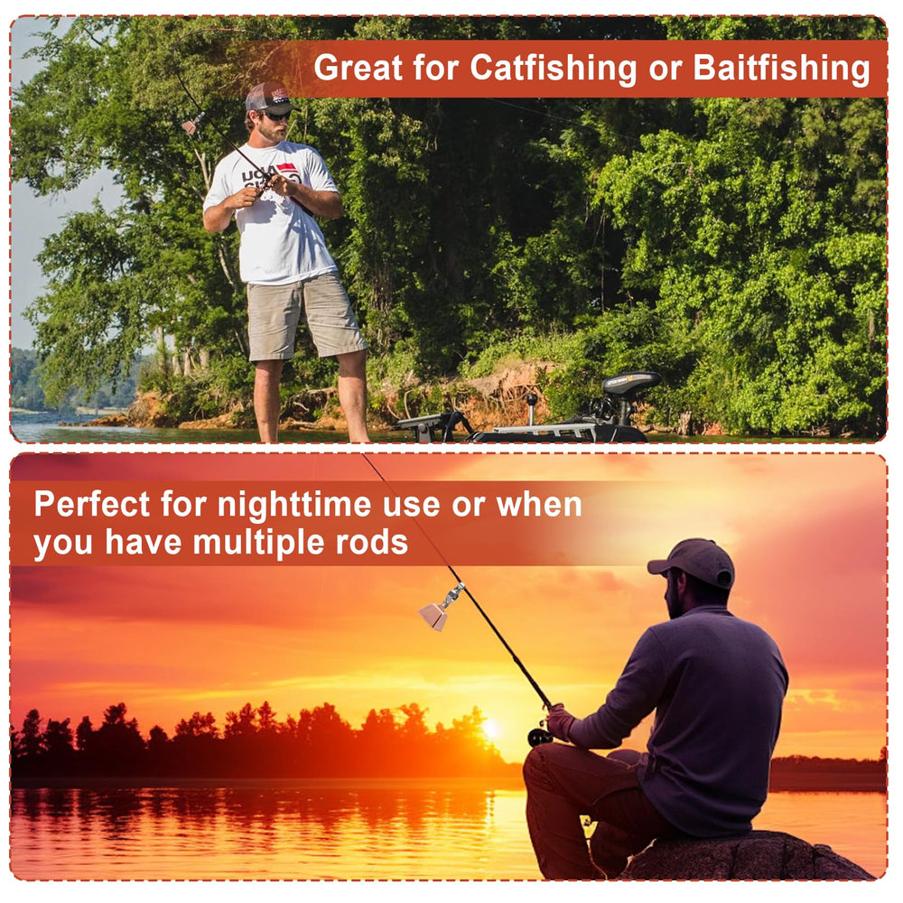 Catfishing and ice fishing accessories including fishing bells