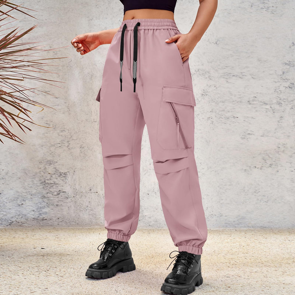 CATHSNNA parachute pants soft skin-friendly fabric for all-day comfort during outdoor activities.