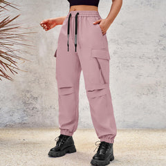 CATHSNNA parachute pants soft skin-friendly fabric for all-day comfort during outdoor activities.