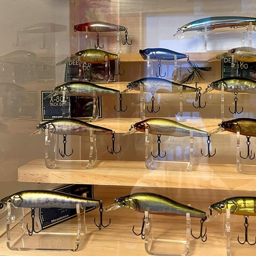 CATSELURRY four-pack display stands included for complete bait organization