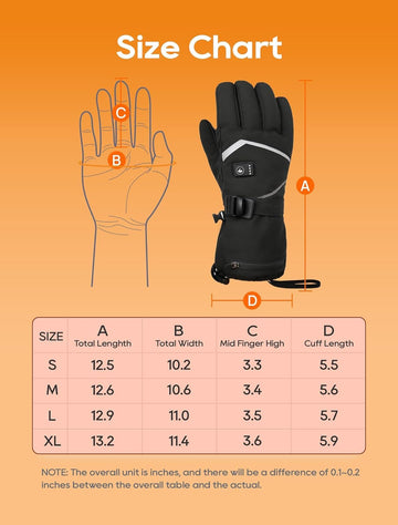 Cauasock Heated Gloves non-slip-palm provides stronger grip in icy conditions.
