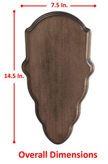 Cauff European-style skull mount enhances trophy presentation.