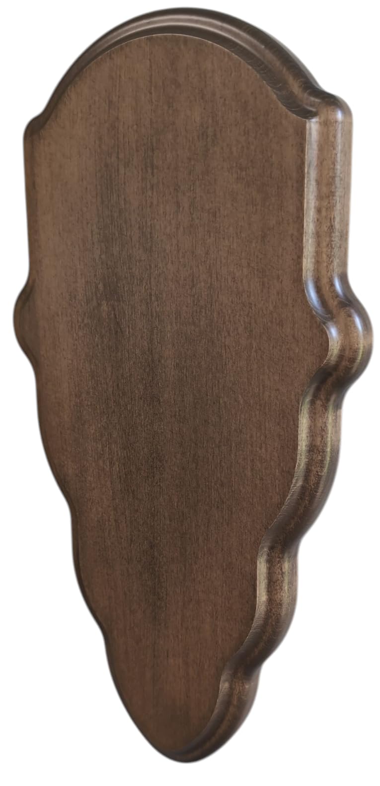 Cauff maple wood face plate adds warm, natural tones to your trophy.