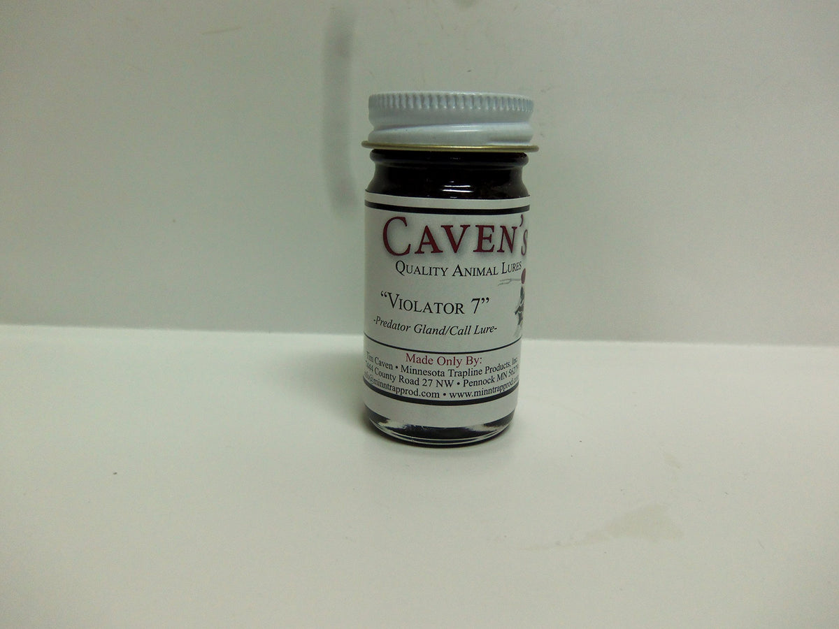 Cavens Violator 7 Predator Lure image showing strong musk for dirt hole sets