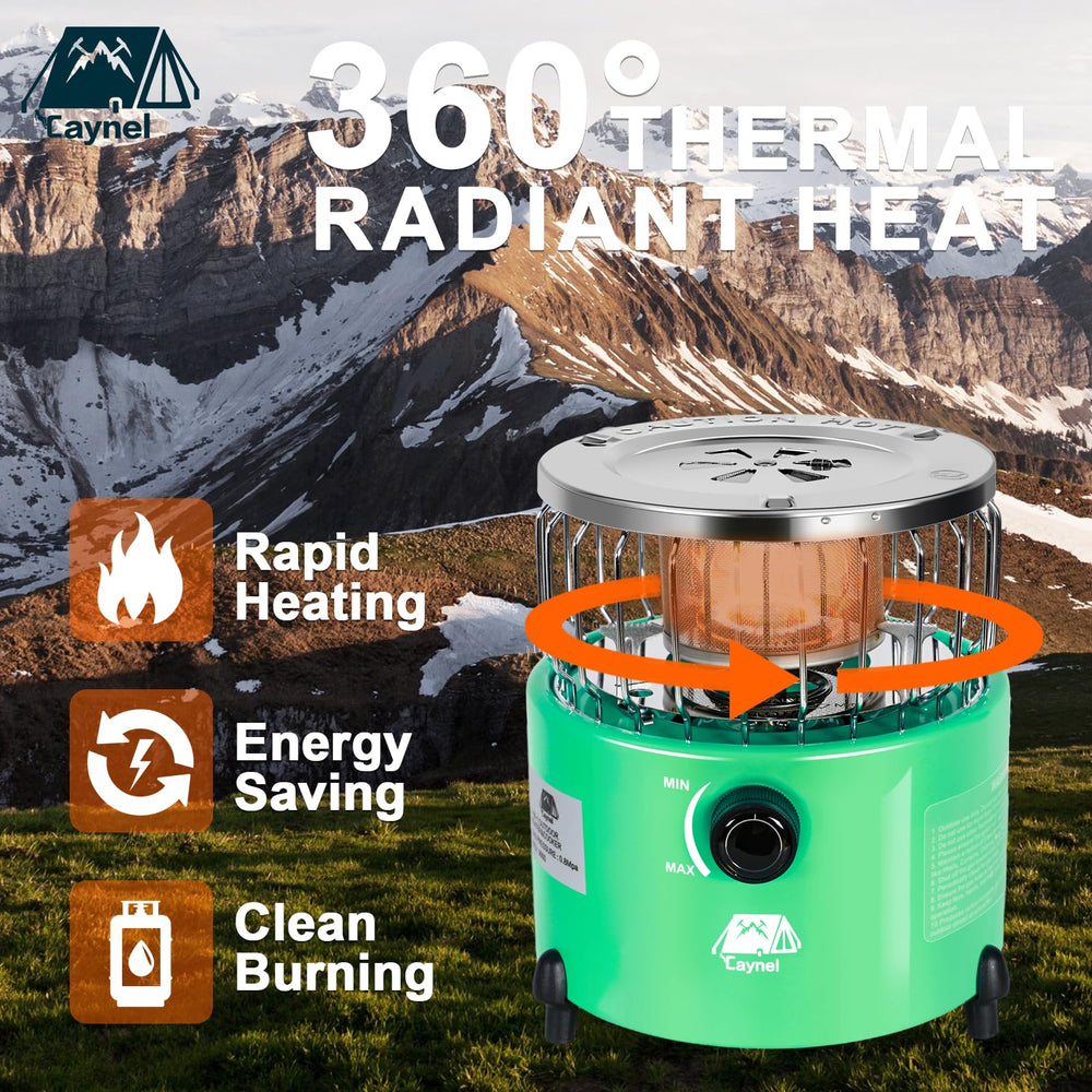 Caynel 2-in-1 emergency-use scenario showcasing warmth during unexpected outdoor events