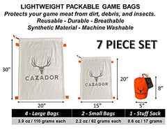 CAZADOR small bags 15x20 keep offal organized and protected in transport