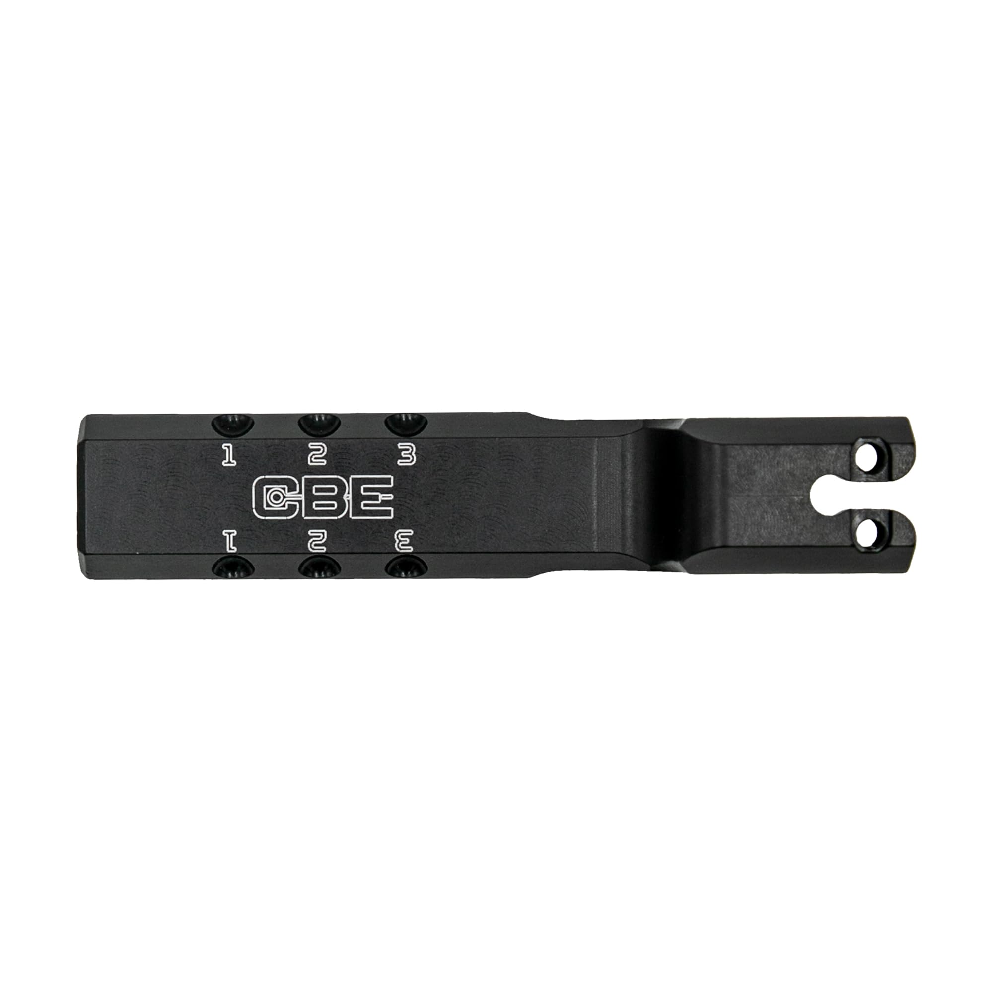CBE Bridge-Lock Dovetail Kit front view shows secure bow integration and quick setup