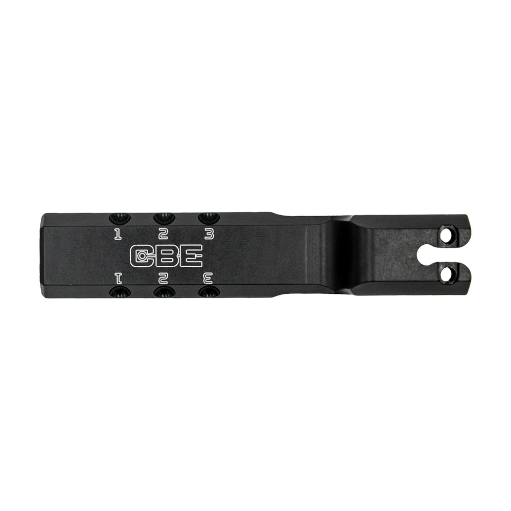 CBE Bridge-Lock Dovetail Kit front view shows secure bow integration and quick setup